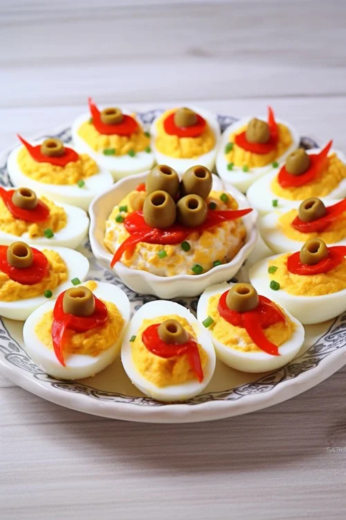 Huevos rellenos de fiesta (a la andaluza)