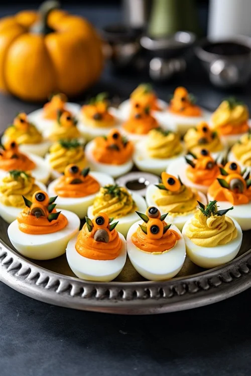 Huevos rellenos: receta para halloween